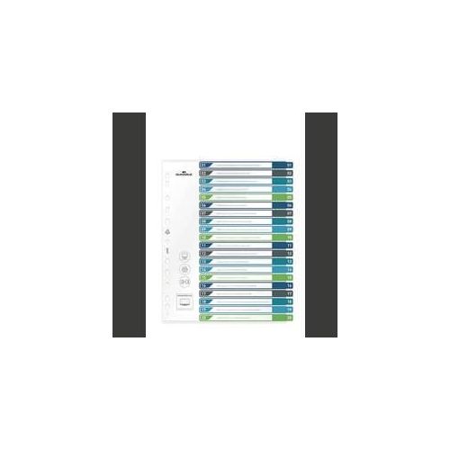 Durable 679727 Register DIN A4+ 1-20 Polypropylen Mehrfarbig 20 Registerblätter 679727