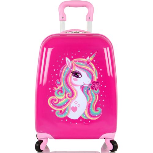 Heys Kinderkoffer »Einhorn, Rosa«, 4 Rollen, Heys x Joachim Llambi Kindertrolley Handgepäck-Koffer