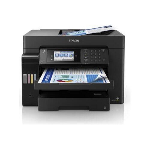 Epson L15150, Tintenstrahldrucker, Verbraucher- / Mehrfunktions- / Tintenbehltersystem, A3 +, 4 Tintenpatronen, YCMK, Drucken, Scannen, Kopieren, Faxen, Ja (A4 / A3, Normalpapier), Touchscreen, 4.800 x 2.400 dp