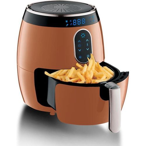 Digital Heißluftfritteuse 1350W Rosegold Metallic Line BERLINGERHAUS BH-9170 Backofen Kompaktfriteusen