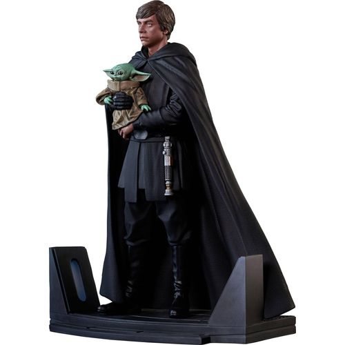 Star Wars The Mandalorian Premier Collection Statue 1/7 Luke Skywalker and Grogu