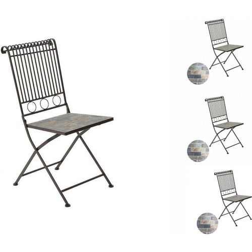 Metallstuhl/Mosaik Farbe: braun 39x39x90cm Modell stuttgart für den Außeneinsatz