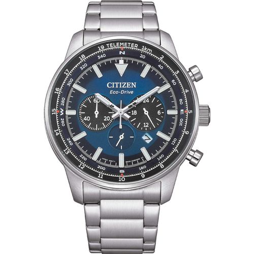 Chronograph Citizen Versilbert/Stahl Kollektion Action OF - mann
