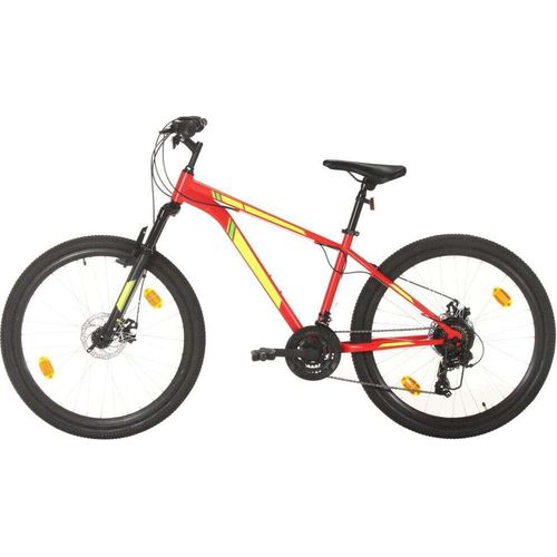 Mountainbike 21 Gang 27,5 Zoll Rad 38 cm Rot