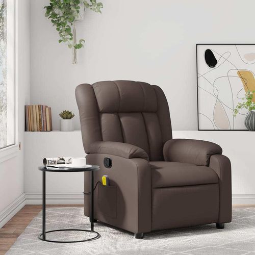 Massagesessel Braun Kunstleder 373569