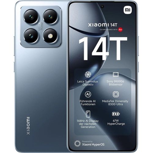 Xiaomi 14T 5G 512 GB / 12 GB - Smartphone - titan blue