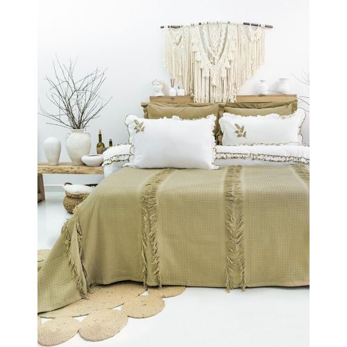 L'Essentiel Linge de Maison, Brianna - Khaki, Bettwäsche-Set, Bettwäsche-Set, 100% BAUMWOLLE, 240 x 260 cm