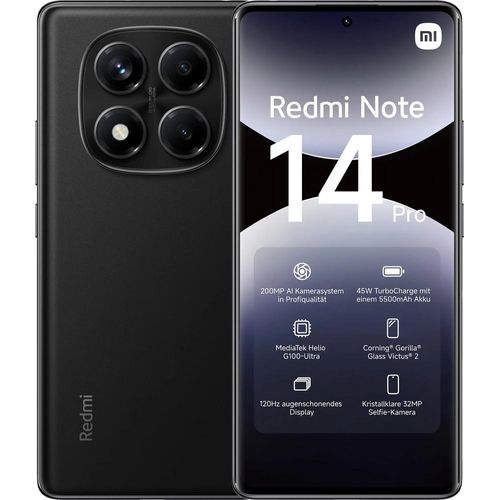 XIAOMI MZB0IVUEU xiaomi redmi note 14 pro smartphone midnight black
