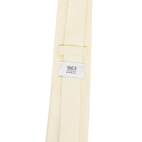 Krawatte ETERNA, Herren, Gr. One Size, beige (creme), Seide, klassisch, Krawatten