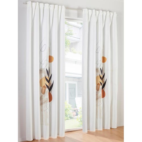 Vorhang HEINE HOME Gr. 4, weiß (sanftes weiß), B:135cm H:245cm, Polyester, Gardinen