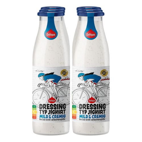 Delique Joghurt Salatdressing 500 ml, 6er Pack