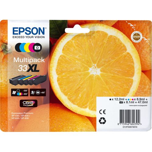 C13T33574011 Orange XL MultiPack C/M/Y/BK Druckerpatrone