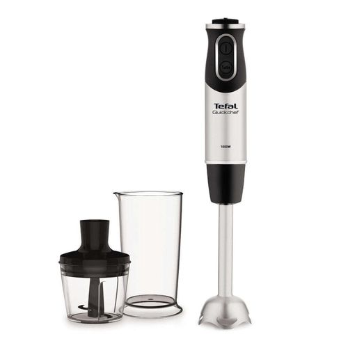 TEFAL | Mixer | Quickchef 2-in-1 HB659838 | Stabmixer | 1000 W | Anzahl der Geschwindigkeiten 20 | Turbomodus | Zerkleinerer | Edelstahl