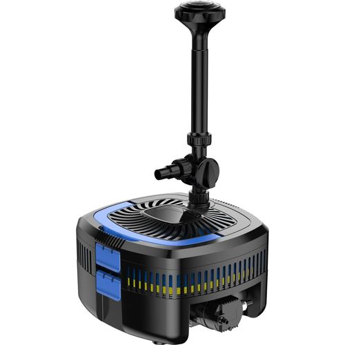 SunSun CUF-2800 Springbrunnenpumpe 3000 l/h / 30 W / 2 m Förderhöhe mit eingebautem 11 W UVC-Teichklärer, energiesparende Teichpumpe, Pumpe mit Fontäne, Wasserpumpe