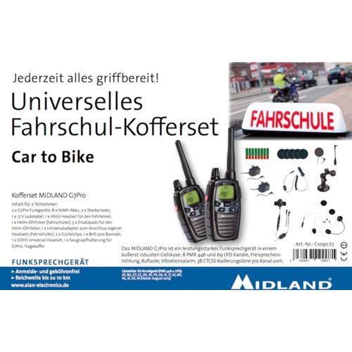 Albrecht Midland G7 Pro Fahrschulkoffer - Auto zu Motorrad Albrecht
