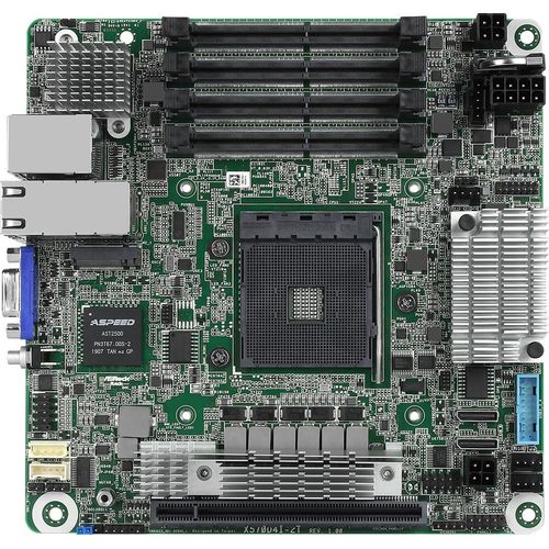 ASRock Mainboard X570D4I-2T AMD Ryzen 3rd Generation Series Processors