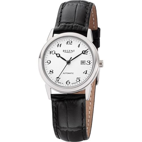 Regent Damen Uhr Lederarmband GM-2114 Lederband Armbanduhr Analog schwarz URGM2114