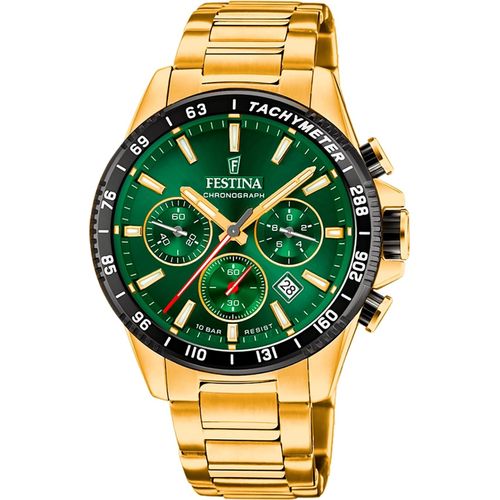 Festina Edelstahl Herren Uhr Armbanduhr gold Elegant D2UF20634/4