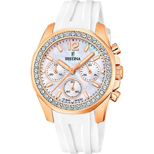 Festina PUR Damen Uhr Armbanduhr weiß Casual D2UF20611/1