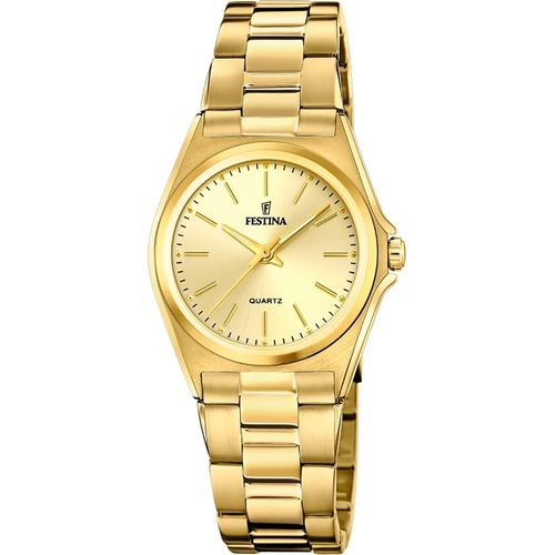 Festina Edelstahl Damen Uhr Armbanduhr gold Casual D2UF20557/3
