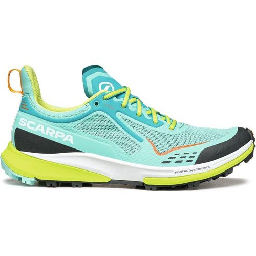 Golden Gate Kima RT Wmn Trail Running-Schuhe, Größe 39, Farbe blue turquoise/sunny lime - Scarpa