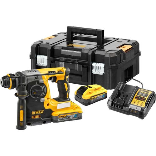 DeWALT Akku-Kombihammer DCH273H2T-QW 18V 5Ah, Bohrhammer, Meißelhammer, SDS-Plus, inkl. Powerstack-Akku