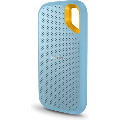 SanDisk Extreme Portable V2 - SSD - verschlüsselt - 2 TB - extern (tragbar) - USB 3.2 Gen 2 (USB-C Steckverbinder) - 256-Bit-AES - himmelblau