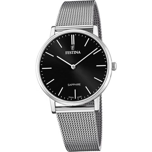 Festina Herren Uhr Swiss Edelstahlarmband silber D2UF20014/3
