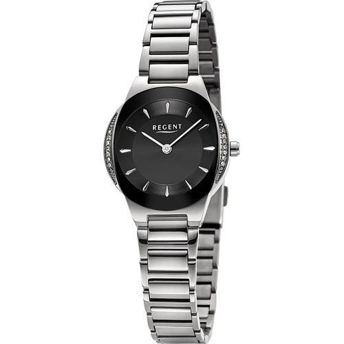 Regent Metall Damen Uhr Armbanduhr Quarz silber Metallarmband D2UR2252537
