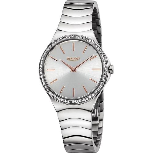 Regent Metall Damen Uhr Armbanduhr Quarz silber Metallarmband D2UR2252811