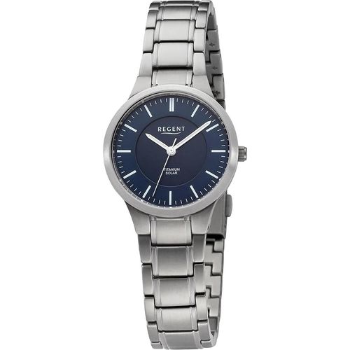Regent Metall Damen Uhr Armbanduhr Quarz silber Metallarmband D2URBA712