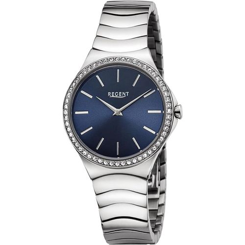 Regent Metall Damen Uhr Armbanduhr Quarz silber Metallarmband D2UR2252812
