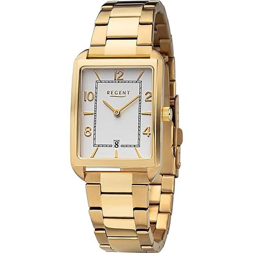 Regent Metall Herren Uhr Armbanduhr Quarz gold Metallarmband D2URF1291