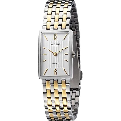 Regent Metall Damen Uhr Armbanduhr Quarz silber gold Metallarmband D2URF1471