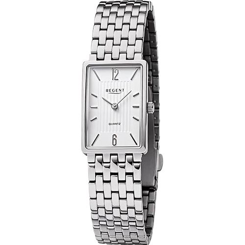 Regent Metall Damen Uhr Armbanduhr Quarz silber Metallarmband D2URF1343