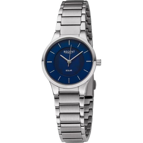 Regent Metall Damen Uhr Armbanduhr Quarz silber Metallarmband D2URBA727