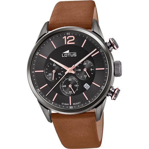 Lotus Leder Herren Uhr Armbanduhr braun Luxus Khrono D2UL18687/2