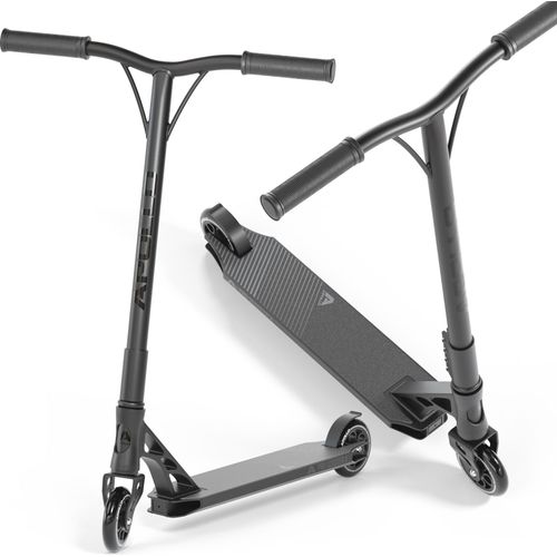 Apollo Stunt Scooter - Genesis Pro X | High End Stuntscooter, ABEC 9 Kugellagern | Trick Roller mit 110mm Wheels und Alu Core | Stunt Scooter Erwachsene Edition |Tretroller, Stuntroller - schwarz