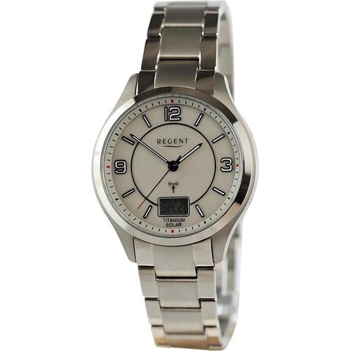 Regent Metall Herren Uhr Armbanduhr Quarz silber Metallarmband D2UR1502562