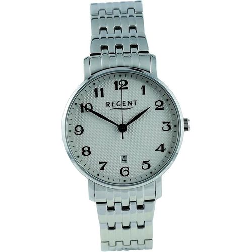 Regent Metall Herren Uhr Armbanduhr Automatik silber Metallarmband D2UR1011587