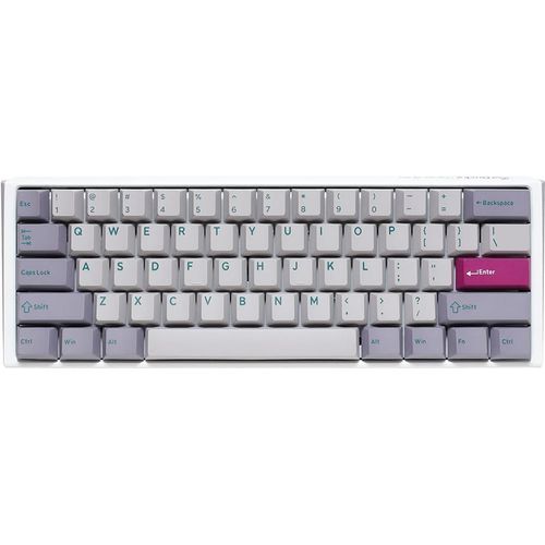 Ducky One 3 Mist Grey Mini Gaming Tastatur RGB LED - MX-Ergo-Clear - Tastatur