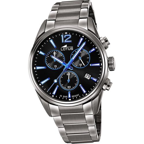 Lotus Edelstahl Herren Uhr Armbanduhr grau Luxus Elegant Classic D2UL18682/6