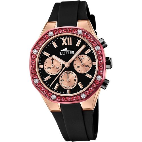 Lotus Silikon Damen Uhr Armbanduhr schwarz Elegant Classic D2UL18877/1
