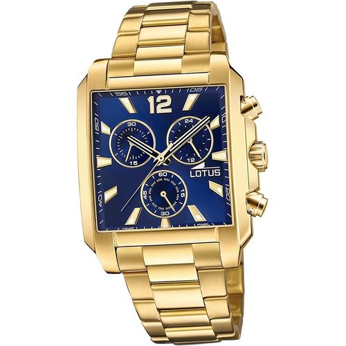 Lotus Edelstahl Herren Uhr Armbanduhr gold Elegant Classic D2UL18853/2