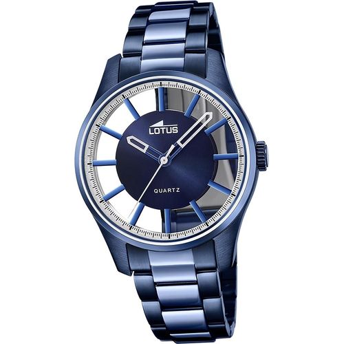 Lotus Edelstahl Herren Uhr Armbanduhr blau Elegant Classic D2UL18904/1