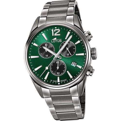 Lotus Edelstahl Herren Uhr Armbanduhr grau Luxus Elegant Classic D2UL18682/4