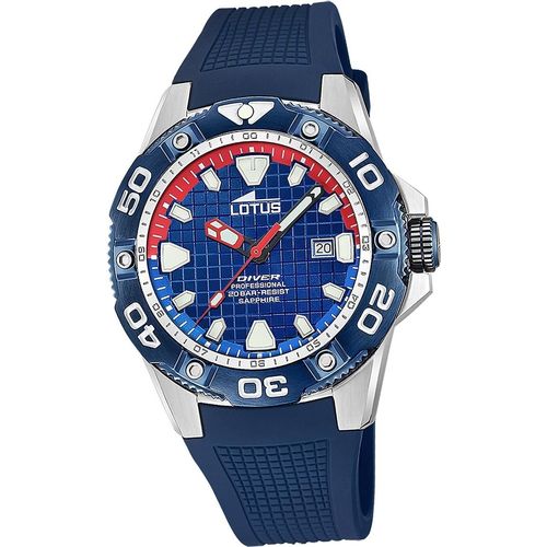 Lotus Silikon Herren Uhr Armbanduhr blau Elegant Classic D2UL18927/2