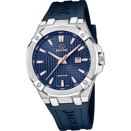 Jaguar Herren Uhr Silikonarmband blau D2UJ1010/2