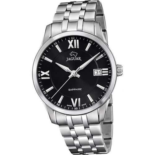 Jaguar Edelstahl Herren Uhr Analog Luxus Armbanduhr silber Acamar D2UJ964/4
