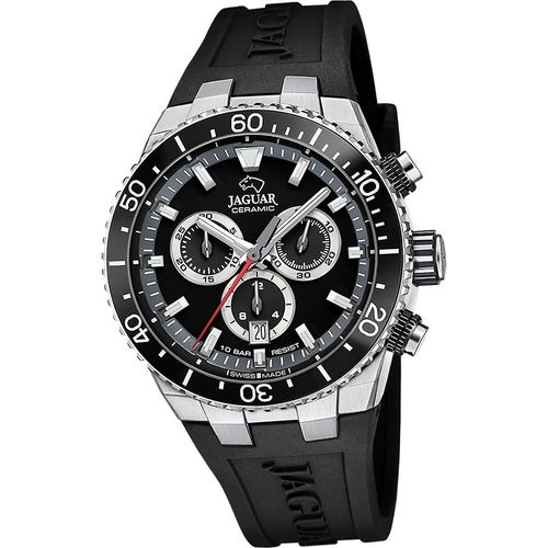 Jaguar Herren Uhr Silikonarmband schwarz D2UJ1021/3